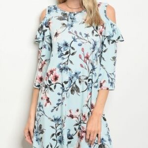 Light Blue Floral Dress